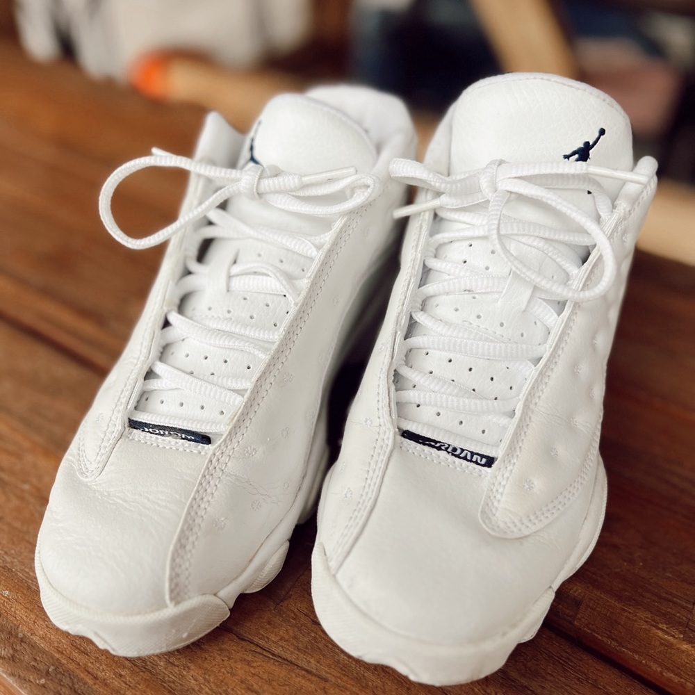Air Jordan 13 Retro Low PS 'AIl WHITE' - size 5